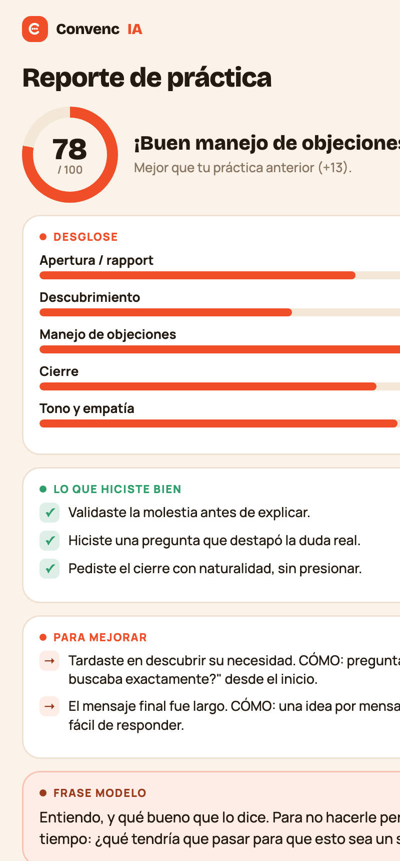 ConvencIA: reporte de practica del Entrenamiento